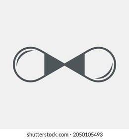 Eternity infinity symbol quality vector illustration cut