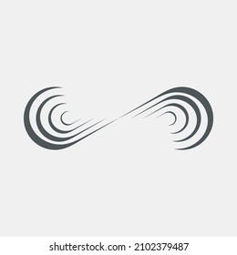 Eternity infinity symbol quality vector illustration cut