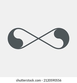 Eternity infinity symbol quality vector illustration cut