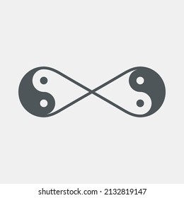 Eternity infinito símbolo calidad de ilustración vector corte
