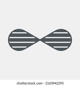 Eternity infinity symbol quality vector illustration cut