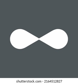 Eternity infinity symbol quality vector illustration cut