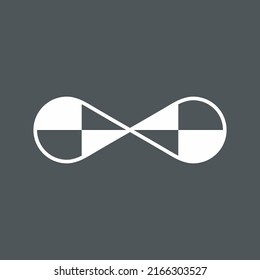 Eternity infinito símbolo calidad de ilustración vector corte