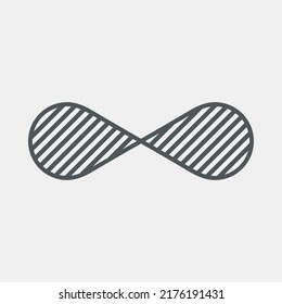 Eternity infinity symbol quality vector illustration cut
