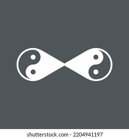 Eternity infinity symbol quality vector illustration cut