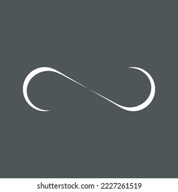 Eternity infinity symbol quality vector illustration cut