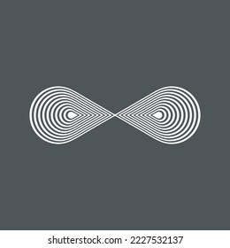 Eternity infinity symbol quality vector illustration cut