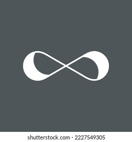 Eternity infinito símbolo calidad de ilustración vector corte