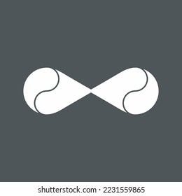 Eternity infinity symbol quality vector illustration cut