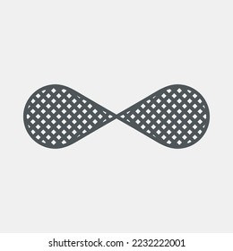 Eternity infinity symbol quality vector illustration cut