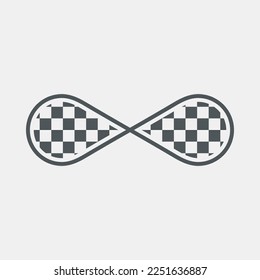 Eternity infinity symbol quality vector illustration cut