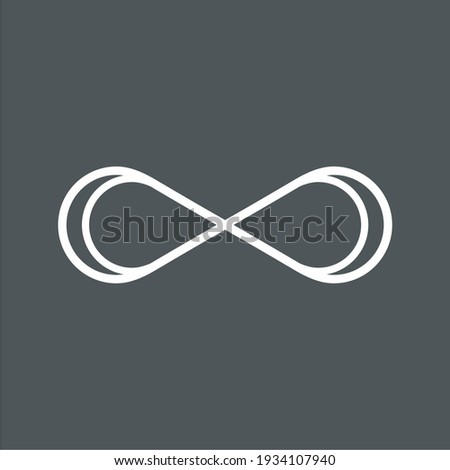 Eternity infinity symbol quality vector illustration cut