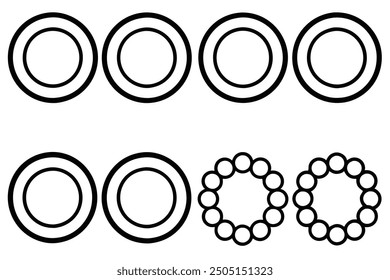 Eternity Ring line art detailed illustration capturing endless beauty of ring
