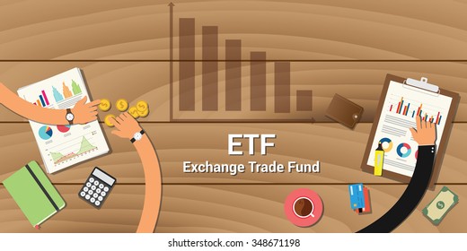 etf exchange trade fund graph growth team table