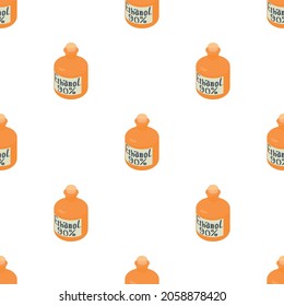 Ethanol in bottle pattern seamless background texture repeat wallpaper geometric vector