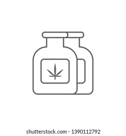 Ethanol, marijuana icon. Element of marijuana icon. Thin line icon for website design and development, app development. Premium icon
