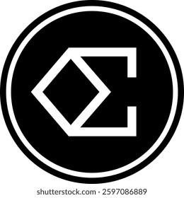 ethena-ena cryptocurrency images on abstract background. 3d illustrations.