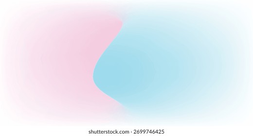 Ethereal blend of soft light pink and sky blue colors, forming a smooth, blurred, and gentle gradient.