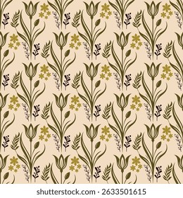 Ethereal Bloom Floral Seamless Pattern for Fabric Projects