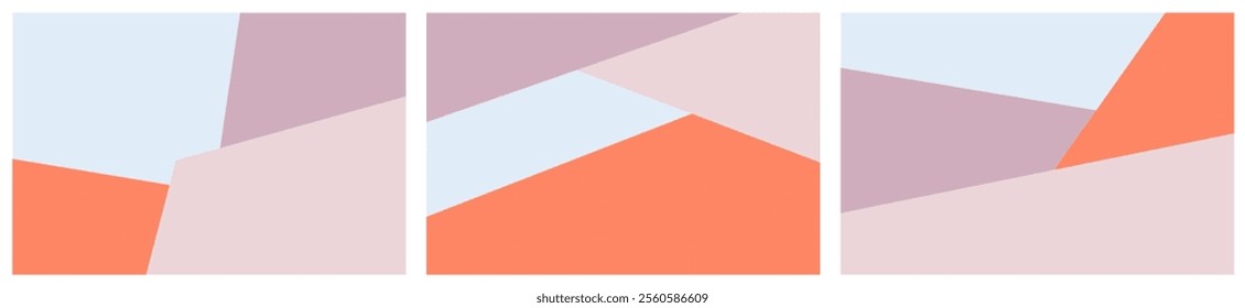 Ethereal Colors Geometric Abstract Background With Color Trends 2025