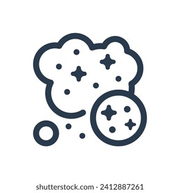 Vektorgrafik-Illustration des ätherischen Kosmischen Staubwolken