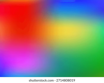 Las siluetas florales etéreas flotan suavemente a través de un gradiente vibrante y suave, mezclando verdes serenos, azules y púrpuras en un diseño de fondo abstracto y de ensueño, perfecto para el arte digital tranquilo