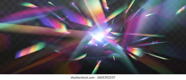 Ethereal Geometric Luminance: A Mesmerizing Dance of Vibrant Hues and Blurred Light Streaks Creating a Sci-Fi-Inspired Dreamlike Vision of Energy and Movement.