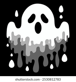 Ethereal Ghost Melting into Darkness
