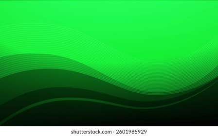Ethereal Green Gradient Background with Fluid Lines Evoking Nature's Serenity and Futuristic Harmony Perfect for Digital Art and Creative Projects