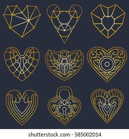 Ethereal Heart Ornaments Set