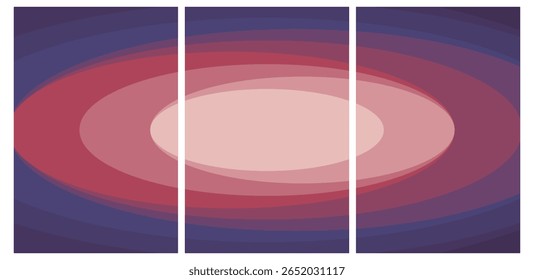 Túnel de luz etéreo: mistura suave de tons quentes a frios arte geométrica hipnótica para design digital.poster trabalho de impressão.