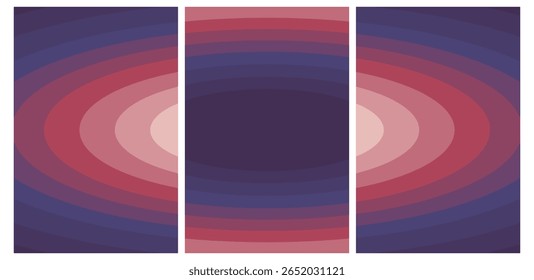 Túnel de luz etéreo: mistura suave de tons quentes a frios arte geométrica hipnótica para design digital.poster trabalho de impressão.
