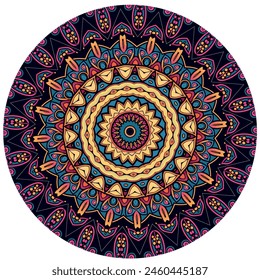 Ethereal Multi  Color Mandala Design