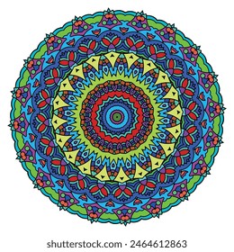 Diseño Ethereal Multi Color Mandala