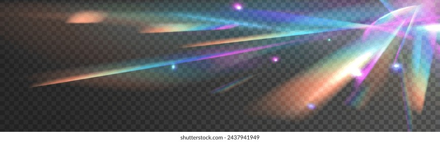 Ethereal Overlay Kristall Lichtbrechungsmuster zum Hinzufügen von Effekten zu Hintergrund-Layouts. Hintergrundmaterial Reflexion des Lichtglitzers.	