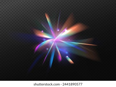 Patrón de refracción de luz de cristal superpuesto etéreo para agregar efectos a diseños de fondo. Material de fondo Reflejo de la luz Brillo.	