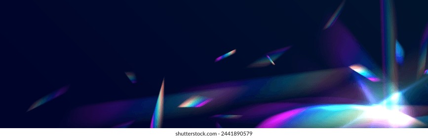 Ethereal overlay crystal light refraction pattern for adding effects to background layouts. Background material Reflection of light Glitter.	