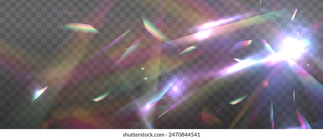 Ethereal Overlay crystal light refraction pattern for adding effects to background layouts. Background material Reflection of light Glitter.	