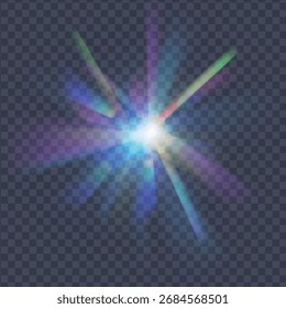 Padrão de refração de luz de cristal de sobreposição etérea para adicionar efeitos a layouts de plano de fundo. Material de fundo Reflexo de luz Glitter. 