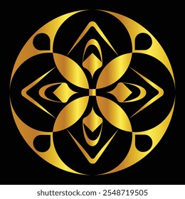 Ethereal Radiance A Mandala in Gold