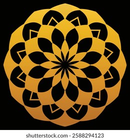 Ethereal Radiance A Mandala in Gold 