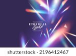 Ethereal rainbow transparent  light refraction pattern for adding effects to backgrounds and objects. Vector illustration.