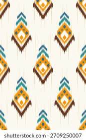 Ethereal Sunrise Ikat Padrão com Destaques de brilho suave e movimento de cor texturizada
