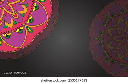 Ethereal Symmetry Mandala Backdrops for Inner Peace, Mandala Magic A Dance of Colors and Geometry.