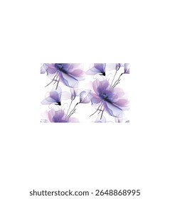 Conjunto de Vector floral Abstractas transparente etéreo Invitación de flor silvestre de acuarela mínima Plantilla pastel, botánico, rústico, boho Descarga digital, saludo sin fisuras