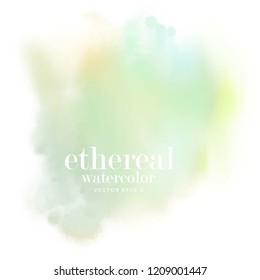 ethereal water color splash. vector eps 8