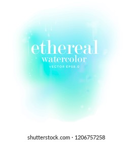 Ethereal Watercolor Vector Background