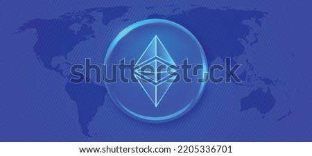 Ethereum Classic ETC cryptocurrency coins logo and symbol in neon light effects vector illustration template