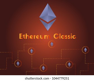 Ethereum Classic technology blockchain background