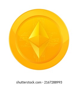 Ethereum coin, great design for any purposes. Crypto currency, crypto currency coin svg